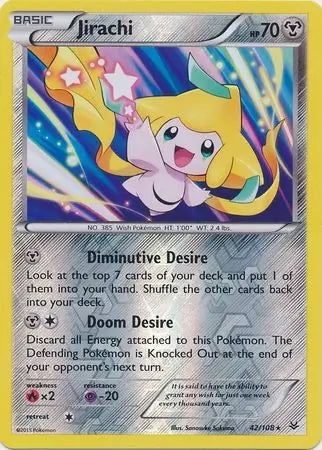 Roaring Skies Jirachi #42/108 reverse holo